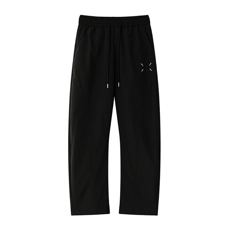 特批P28无差价夏季宽松大码冰丝拼接马吉拉刺绣弯刀裤男K5917B,男装休闲裤,电商A001