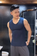 网图双面德绒科技锁温打底衫男内衣无骨缝合背心T24586特P14控38，男装背心/马甲，电商A001-1