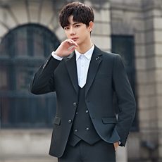 2025春秋男商务正装礼服西服时尚休闲西装三件套A355-XF9002-P290，男装西服，电商A355（原A415）