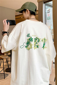 2025新款龙年字母印花高街短袖宽松 M~5XL XZ604-DT217-P25控39图片