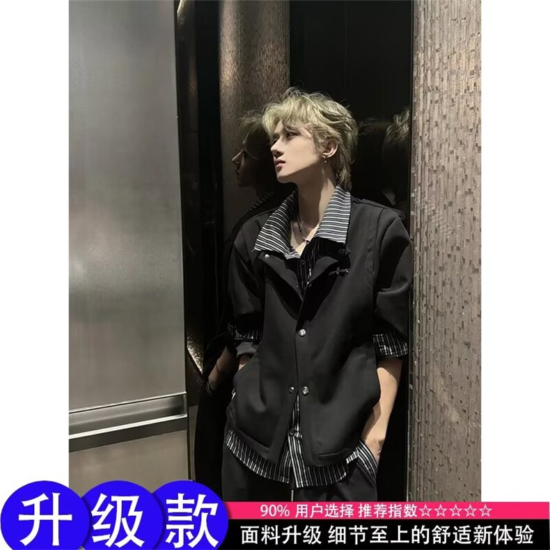 现货网图高街潮牌港风日系原宿风韩版潮流宽松夹克B16-P58,男装夹克,星座910-1