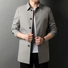 D55294钱塘2020-2中年男士春秋商务休闲中长款夹克外套P152，男装夹克，钱塘207-2