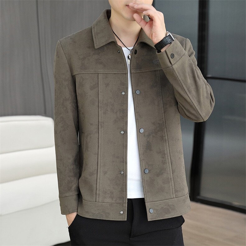 男轻熟风短款高级感外套青年休闲宽松商务休闲夹克J8319P100,男装夹克,星座914