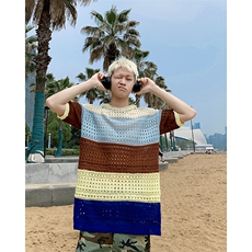港风文艺连帽背心男春夏宽松潮流做旧无袖T恤，男装T恤，星座716-2