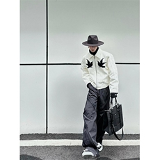 【有货】玄鸟刺绣提花外套男高级感痞帅春秋短款夹克A221LL-特P55，男装夹克，星座1007（原301D）