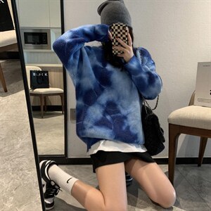 扎染毛衣图片