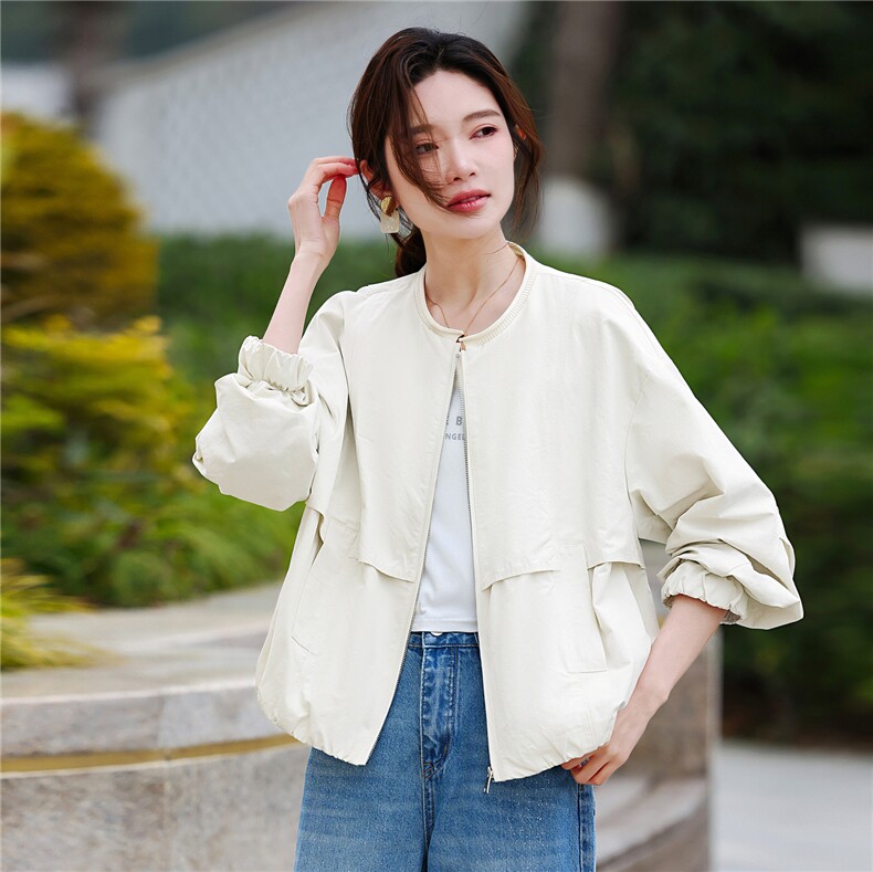 短款外套女春季2026新款小个子时尚减龄百搭高端上衣,女装短外套,鑫源服饰