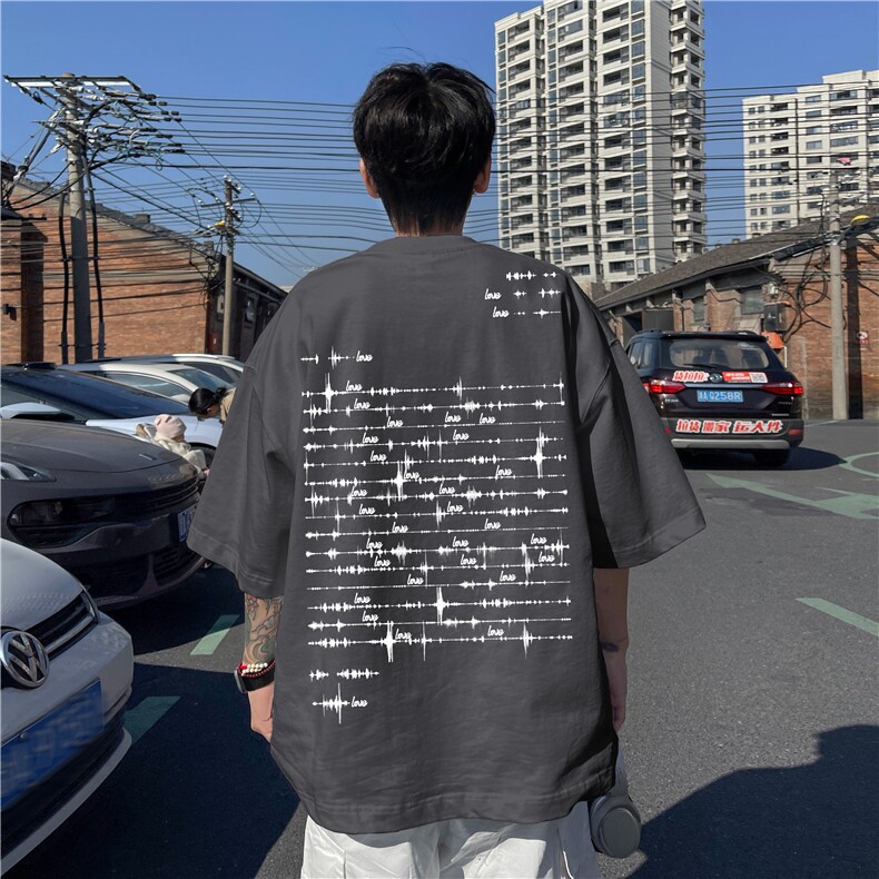 得物直播品质220克纯棉精梳印花T恤短袖dcm265-特批20控38,男装T恤,星座605(原A050)