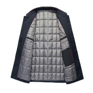 冬季棉衣中老年行政夹克翻领高品质棉服男士商务休闲外套M116-P92图片
