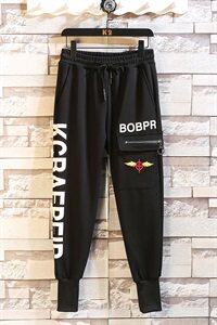 有现货可 2021春季日系挂拍印花运动休闲裤男 A436-C202图片