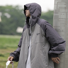 A550-P40日系学院风撞色冲锋风衣美式潮牌山系薄款防晒衣男，男装夹克，星座512-6