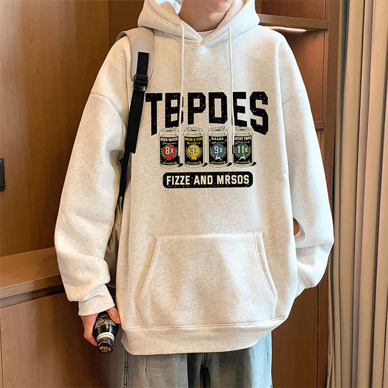 CM093P60加绒65连帽卫衣秋冬美式高街宽松青少年纯棉重磅男生外套，女装短外套，星座304A