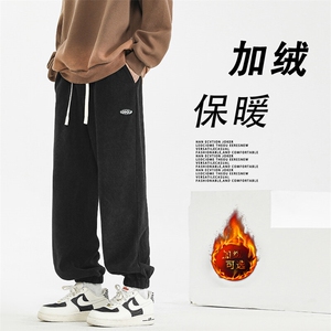 加绒秋冬季新款加厚裤直筒休闲长裤子X2893-特批-45加绒特批55图片