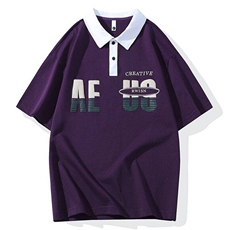 25065-特P40夏季休闲时尚T恤男短袖打底衫学生宽松翻领短袖POLO衫，男装T恤，电商D310B
