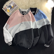 2025春装夹克速干薄款撞色外套休闲运动夹克上衣D201-DM97-P65，男装夹克，电商D321-1