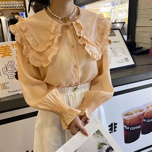 韩版娃娃领小衫,其它,朵缇