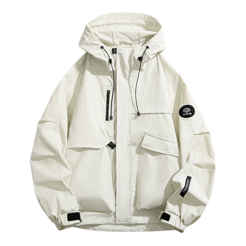 山系户外连帽冲锋衣外套情侣款防风防水工装夹克登山服9596-P45,男装夹克,星座1403A