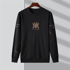 2023新款卫衣男士上衣针织衫长袖T恤P75，男装针织衫/毛衣，电商D223-1