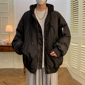 抖音直播品质！档口现货！棒球棉服冬装假两件1611B-G01-P135图片