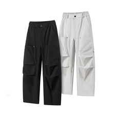 白底宽松阔腿弯刀直筒长裤大码M-5XL潮牌工装裤CK78054P55控89，男装工装外套，星座227-7