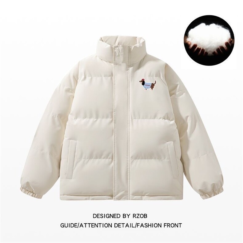 W611-P88chic卡通腊肠狗立领棉服学生冬季bm韩系加厚面包服外套，男装棉衣，星座911-1