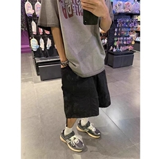 日系复古工装速干男夏季宽松休闲七分裤小众运动直筒中裤XQ55，男装休闲裤，星座1116A（原606A-3）