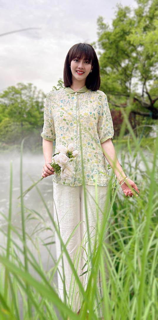 纯苎连衣裙小衫裤子裙子衬衣 时尚风 风淑女风休闲风，女装连衣裙，川哲