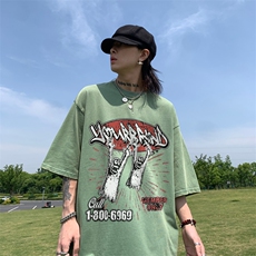 美式趣味印花水洗做旧夏季无袖背心/马甲/坎肩XZ514-2-1311-P38，男装背心/马甲，星座514-2(原B239)