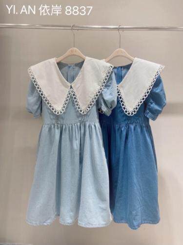 大领休闲连衣裙，女装连衣裙，依岸