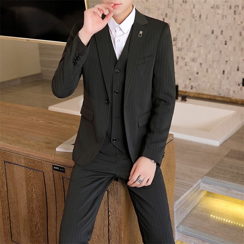 T3Z8631P170春秋西装男套装修身帅气英伦风婚礼新郎结婚小西服男，男装西服，星座510A-2