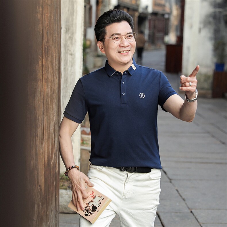 AQ2206钱塘2020-3夏季新款翻领舒适透气高端短袖T恤P56,男装T恤,钱塘207-3