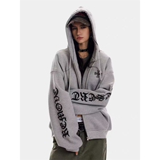 【004】哥特风十字架刺绣外套女春秋情侣开衫卫衣A079-W9036-P57，女装短外套，电商A079