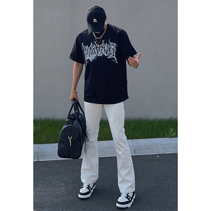 秋季美式ins高街hiphop大众休闲长裤货号K736P55图片