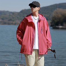 抖音夏季中性风时尚凉感轻薄透气户外防晒衣皮肤衣F7730-P30，男装防晒衣，星座1403A