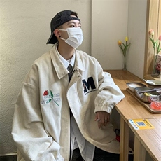 港风潮牌外套男春季帅气宽松休闲美式潮小众设计感夹克HH05P45，男装夹克，星座1013-5