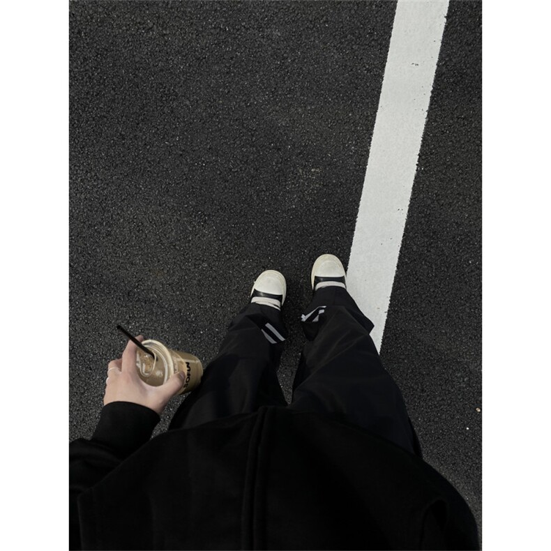 2024/三杠运动风直筒拖地巴黎阔腿休闲长裤1005-3-SGYK27-P50控78，男装休闲裤，星座1005-3