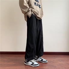 春秋潮牌ins休闲束脚阔腿裤美式vibe高街华夫格裤子男K4787-P28，男装休闲裤，星座512-2
