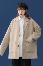 ！春新品个性宽松落肩情侣西装休闲西服外套XZ02P75控98，男装西服，A247A