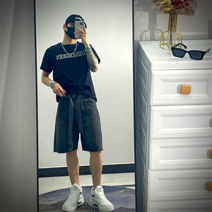 23牛仔裤男时尚都市新款潮流五分夏季牛仔裤JX211-P45图片