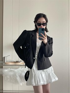 好久不见短款西装,女装西装,Queena PHoebe