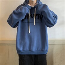 纯棉连帽卫衣男大码运动帽衫宽松薄WY2007-P35加绒款-P40，男装卫衣，电商A040
