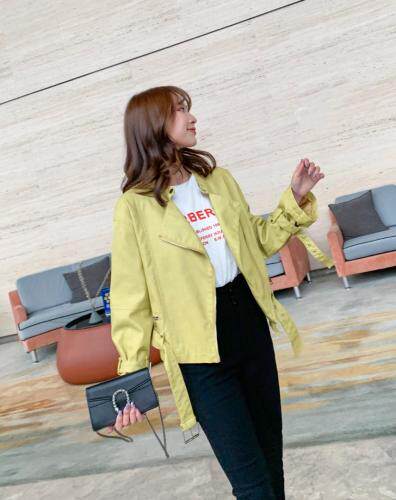 秋装新款皮衣，女装皮衣，哈咔