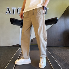 男士潮牌弯刀裤宽松裤子夏季薄款男裤韩版百搭休闲裤K2755-P60，男装休闲裤，电商A237
