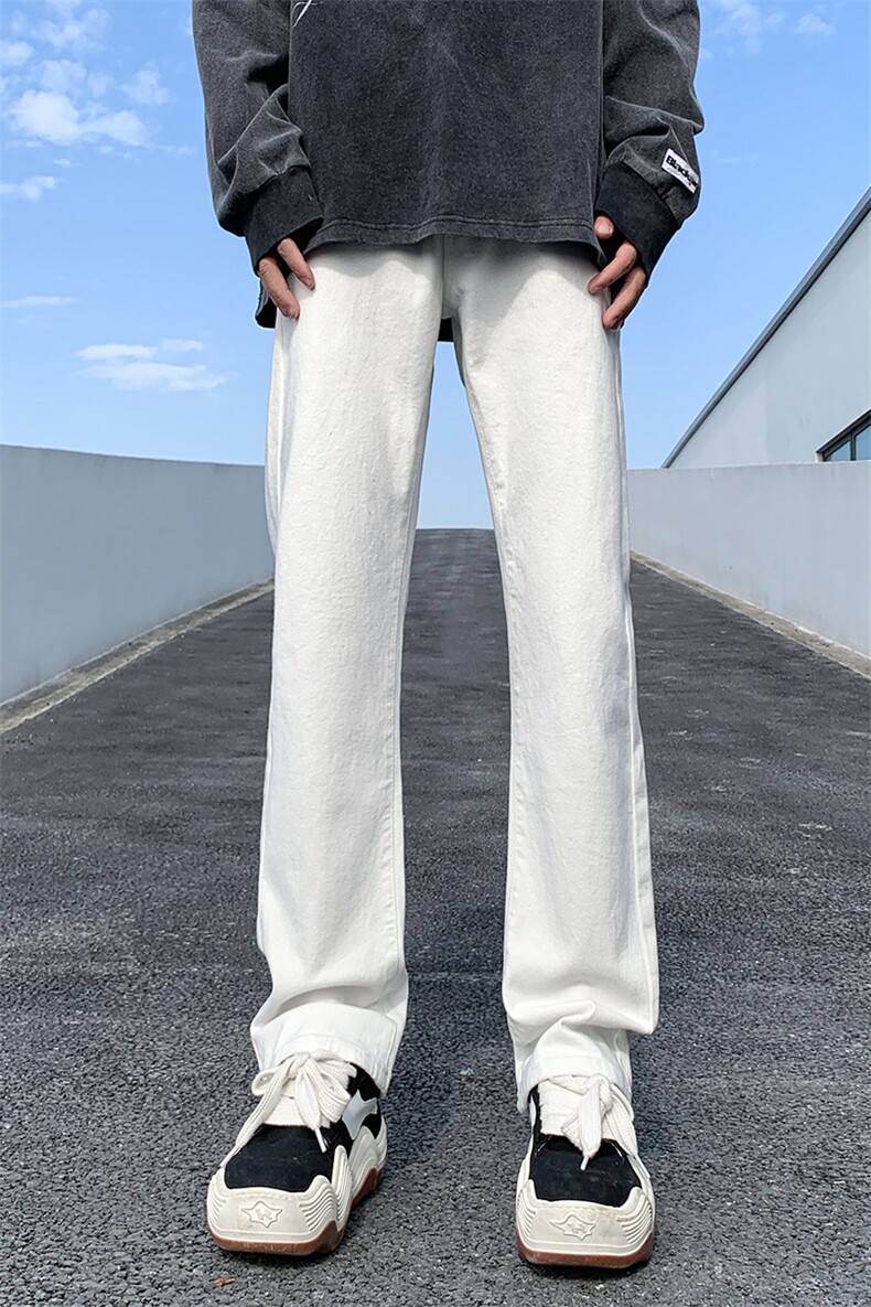 B221美式ins高街暗黑小众修身弹力休闲牛仔裤LK23010-P60控78,男装牛仔裤,电商B221