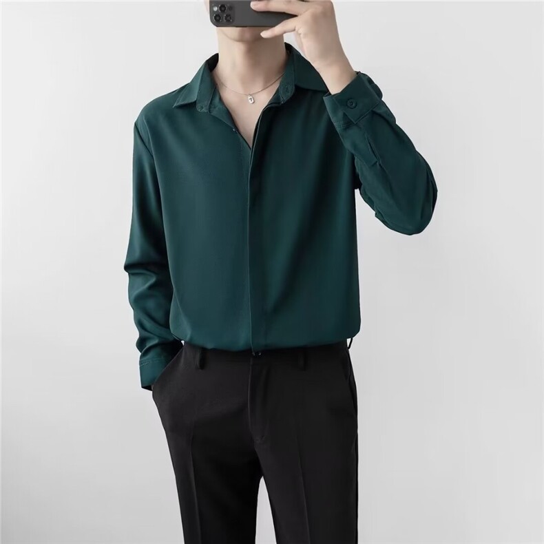 男士长袖春季2024新款痞帅CS504P27,男装衬衫,星座1116-2