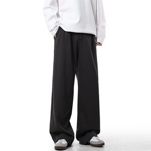 A408-24K86061-P55-X79-M-3XL 秋冬款宽松美式hiphop垂感直筒长裤图片
