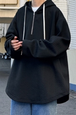 W9005/P55春装新款现货提花连帽个性外套男宽松大码上衣潮男外套，女装短外套，电商A141