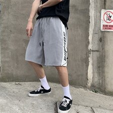 【】A003-HK7185-P40夏装新款拼接撞色短裤水泥墙，男装休闲裤，电商A003