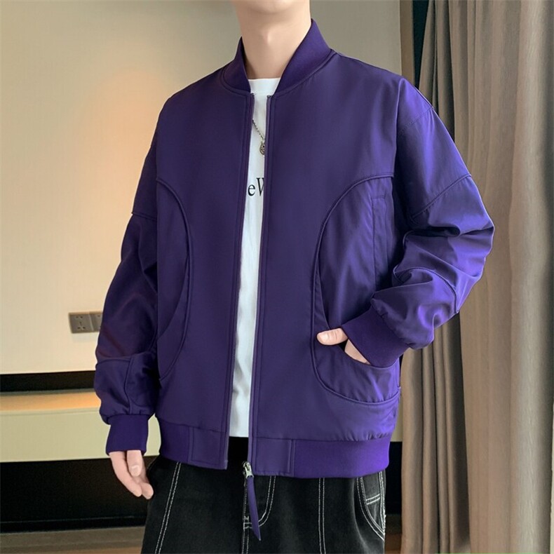 冲锋衣外套男2025春款宽松棒球领休闲工装夹克潮流JK0218-P75,男装夹克,星座308B-2