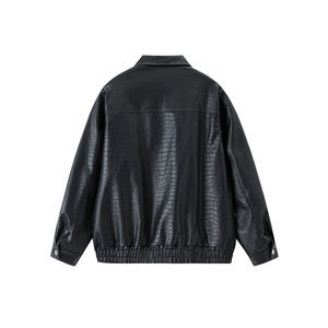 现货2025秋新款设计感皮衣夹克港风时尚高街流行外套W366-P105图片